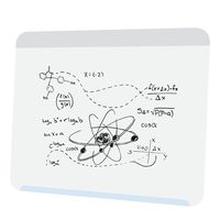 Ghent 2 3/8" x 2 1/2" LINK Board Premium Powder-Coated Magnetic Whiteboard - Soft Blue Base/White Face