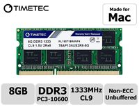 Timetec Hynix IC 8GB Compatible for Apple DDR3 1333MHz PC3-10600 SODIMM Memory for Early/Late 2011 13/15/17 inch MacBook Pro, Mid 2010 and Mid/Late 2011 21.5/27 inch iMac, Mid 2011 Mac Mini (8GB)