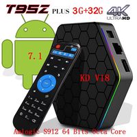 [2018 New Version]Kodi 17.6 Android T95Z TV Box + 3G RAM+32G ROM Android 7.1.2 Bluetooth TV BOX UHD 4K /64Bit/Amlogic S912 8 Core+ Mini Wireless Keyboard