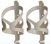 50 Strong Bicycle Water Bottle Cage 2 Pack - Made in USA - Easy to Install (White)