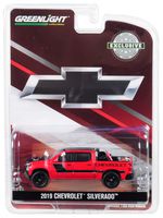 2019 Chevrolet Silverado Pickup Truck Red and Black with Safety Equipment in Truck Bed Hobby Exclusive 1/64 Diecast Model Car by Greenlight 30087