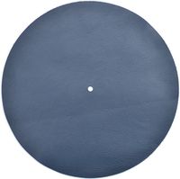 Genuine Leather Turntable Platter Mat - Navy Blue