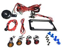 WD Electronics Polaris RZR Street Legal Kit Blinker Kit Turn Signals, Horn, licence plate