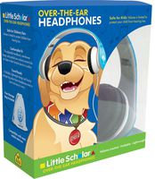 School Zone - Little Scholar Kids Over-The-Ear Headphones - Ages 3 and Up, Wired, Adjustable Headband, Padded Ear Cushions, Foldable, Volume Limit, Travel Storage Case, Tablet Compatible