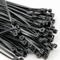 500 Heavy Duty 14 Inches 120 Pound Cable Zip Tie Down Strap Wire Nylon Wrap Black
