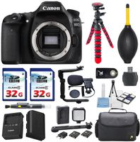 Canon EOS 80D 24.2MP Digital SLR Camera Body Bundle Accessories (13- Items)