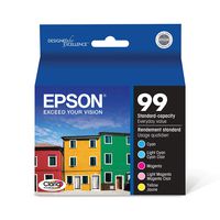 Epson Claria T099920 Hi-Definition 99 Standard-capacity Inkjet Cartridge Color Multipack -Cyan/Light Cyan/Magenta/Light Magenta/Yellow