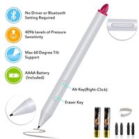 Newest Surface Pen Surface Pro Pen With True 4096 Pressure Levels & Tilt Support, NEWPOWER Digital Stylus Pen For Surface Pro / Surface Go / Surface Book / Surface Studio, No Lag and Lower IAF - White