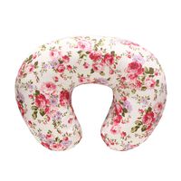 LAT Nursing Pillow Cover,100% Natural Cotton Breastfeeding Pillow Slipcover,Extra Soft and Snug on Baby Nursing Pillow(Flower)