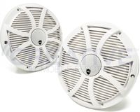 wet sounds REVO 10CX SW-W White SW Grill 10 Inch Marine High Performance LED Coaxial Speakers (Pair)