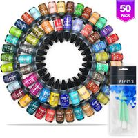 Ranger Alcohol Inks Set (50 Pack) Tim Holtz Brand Alcohol Inks and 10 Pixiss Alcohol Ink Blending Tools for Alcohol Ink Paper (Assorted Colors, No Duplicates)