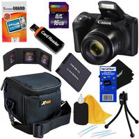 Canon Powershot SX420 is 20 MP Digital Camera with 42x Zoom, HD Video & Built-in Wi-Fi (Black) + NB-11L Battery + 8pc 16GB Accessory Kit w/HeroFiber Gentle Cleaning Cloth