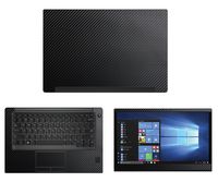 Decalrus - Protective Decal for Dell Latitude 7480 (14" Screen) Laptop Black Carbon Fiber Skin case Cover wrap CFdellLatitude7480Black