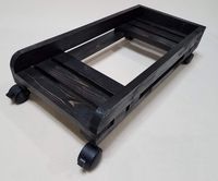 Wooden Computer Stand for Desktop PC Tower Case (Ebony)