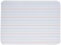 Charles Leonard Magnetic Dry Erase Boards, 2 Sided, Plain/Lined, White, 1 Each (35135)