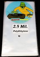 10 VHS Outer Sleeves 2.5mil Polyethylene Plastic - Snug Fit + Overhang Clear Poly Bag (+1 Free SW Magnet)