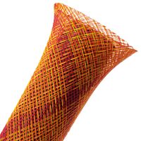 Flexo ReMix Full Coverage Braided Sleeve - 1 1/2" Fire - 25 ft piece