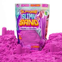 SLIMYSAND by Horizon Group USA, 3 Lbs of Stretchable, Expandable, Moldable, Non Stick, Slimy Play Sand in A Resealable Bag, Purple - A Kinetic Sensory Activity