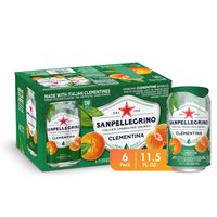 Sanpellegrino Clementine Italian Sparkling Drink Traditional, 11.15 fl oz. Cans (6 Count)