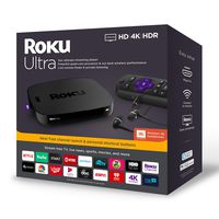 Roku Ultra Streaming Media Player 4K/HD/HDR 2019 with Premium JBL Headphones