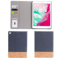 Xiaoai Apple iPad Air 2 Case, Slim Book Style Stand with Auto Sleep/Wake and Card Slots Smart Cover for iPad Air 2 9.7 inch Tablet (Blue)