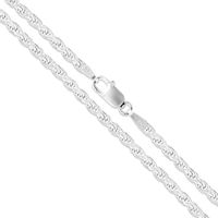 Sterling Silver Diamond-Cut Rope Chain 2.5mm Solid 925 Italy New Necklace 26"