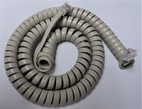 10 Pack of Ash 12' Ft Handset Cords for Nortel Phone Norstar Meridian M Series M7100 M7208 M7310 M7324 M2000 M2006 M2008 M2112 M2216 M2317 M2616 Centrex M5000 M5316 Curly Coil Lot by DIY-BizPhones