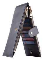 Travelambo Womens Walllet RFID Blocking Bifold Multi Card Case Wallet with Zipper Pocket (CH Gold Greyish 4095F)