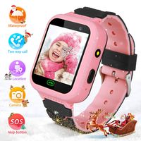 YENISEY Kids Smartwatch with GPS Tracker, Touchscreen Smartwatch with SOS Anti-Lost Remote Camera Flashlight Learning Game Watch Wrist Android Mobile Smart Watch for Christmas Birthday Gifts Boy Girl