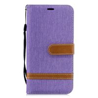 Xiaomi Redmi 6Pro Case, Lomogo Leather Wallet Case with Kickstand Card Holder Shockproof Flip Case Cover for Xiaomi Redmi 6 Pro/Mi A2 Lite - LOBFE12805 Purple