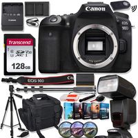 Canon EOS 90D DSLR Camera Body Only Bundle with Prime Accessory Kit