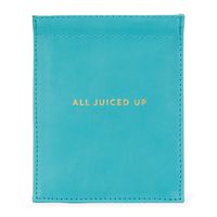 C.R. Gibson Blue ''All Juiced Up'' Travel Headphones Case, 4.4'' W x 5'' H