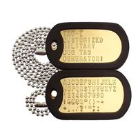 Personalized Military Dog Tags - Real BRASS