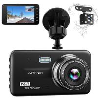 New Upgrate Dual Dash Cam Car Camera Recorder Full HD 1080P Front and Rear Cameras,Driving Loop Recording with 4.0" IPS Screen 170°Wide Angle, WDR,Parking Monitor, G-Sensor, Night Vision (4.0)