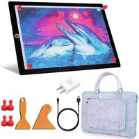 Magnetic A4 LED Light Pad for Diamond Painting, Super Bright USB Powered Light Board Kit with Detachable Stand, and Magnetic Pins