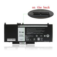 Qiouzw G5M10 Laptop Battery for Dell Latitude E5450 E5470 E5550 Notebook 15.6",P/N: G5M10 6MT4T 7V69Y 0WYJC2 07V69Y TXF9M 079VRK 080-854-0066 1KY05 8V5GX 79VRK O79VRK R9XM9 OWYJC2 [7.4V 51WH]