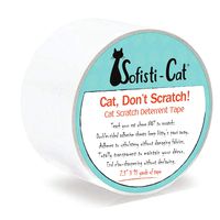 Sofisti-Cat Scratch Deterrent Tape - Clear Double-Sided Cat Anti Scratch Training Tape (2.5" x15 Yard roll)