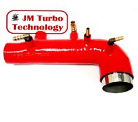 JM Compatible For 02-03-04 Subaru Wrx Sti Ej20 Ej25 Turbo Intake Inlet Silicone Hose Red Color