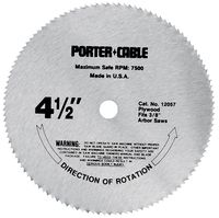 PORTER-CABLE 4-1/2-Inch Circular Saw Blade, Plywood Cutting, 120-Tooth (12057)