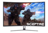 Sceptre C248B-144R 24-Inch Curved 144Hz Gaming Monitor HDMI DisplayPort DVI, Metal Black 2018