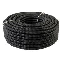 100 Feet Ft. 1/4" 6mm Black Split Loom Conduit Polyethylene Tubing