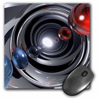 3dRose LLC 8 x 8 x 0.25 Inches Lens Colors Shows Abstract Red, White, Blue and Gray Camera Lens Streaming Colors Mouse Pad (mp_20472_1)