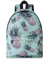Funnycokid Boys Girls Pineapple Schoolbags, Unisex Canvas Water-resistant Bookbag for College Students with Padded Shoulder Straps,Basic Multipurpose Backpacks Rucksack for Campus/Travel/Sports