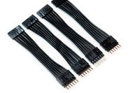 Flexible Corner Connector for Philips Hue Lightstrip Plus (2 in/50 mm, 4 Pack, Black)