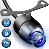 Universal Multi-Mount Rear View Camera - Marine Grade Waterproof Built-in Distance Scale Lines Backup Parking/Reverse Assist Flush or Hang Mount Cam w/ 420 TVL Resolution & RCA Output - Pyle PLCM24IR