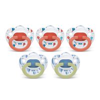 NUK Orthodontic Pacifiers, 6-18 Months, 5-Pack