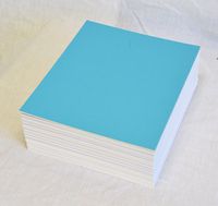 topseller100, Pack of 50 sheets 8x10 UNCUT matboard / mat boards (Light Blue)