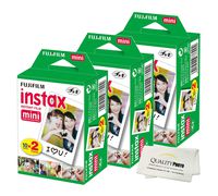 Fujifilm INSTAX Mini Instant Film 6 Pack = 60 Sheets (White) for Fujifilm Mini 8 and Mini 9 Cameras ...