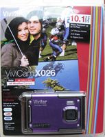 ViviCam X026 10.1 MP HD Digital Camera (Black, Purple)