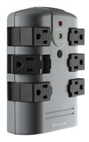 Belkin 6-Outlet Pivot-Plug Surge Protector w/ Wall Mount - Ideal for Mobile Devices, Personal Electronics, Small Appliances and More (1,080 Joules)